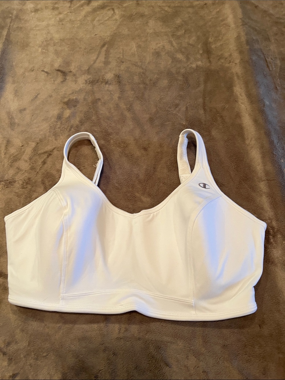 Champion White Low-Impact Sports Bra